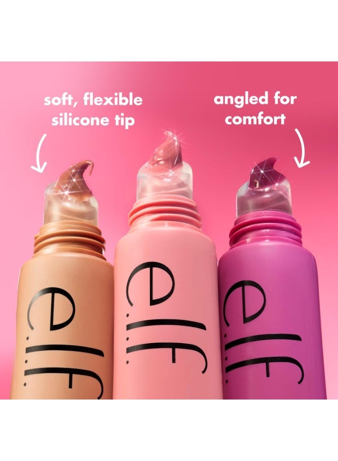 إلف مرطب شفاه إلف جلو ريفايفر الذائب، مرطب شفاه ملون لإطلالة لامعة وشفاه ناعمة ومرنة، نباتي وخالٍ من القسوة، بنكهة كعكة الفراولة - Image 4